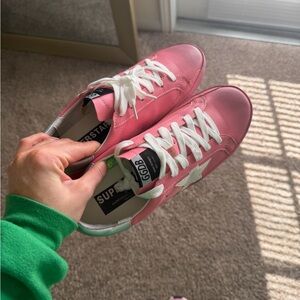 golden goose Pink Superstar Sneakers